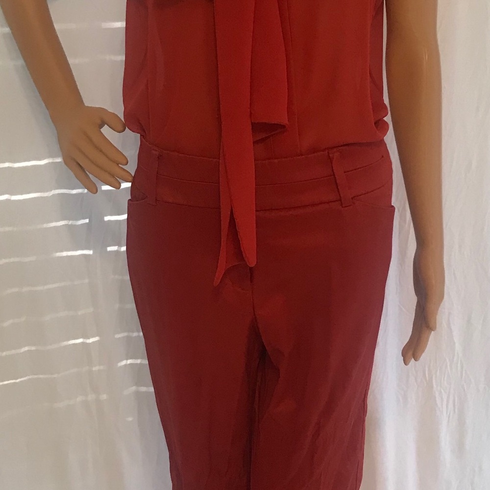 Rust colored gently worn pant set.